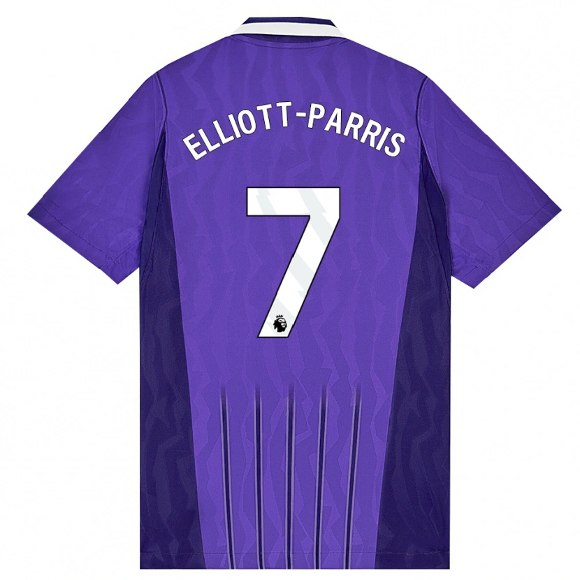 Danxen Uomo Maglia Reiss Elliott-Parris #7 Viola Bianco Kit Gara Third 2026/27 Maglietta