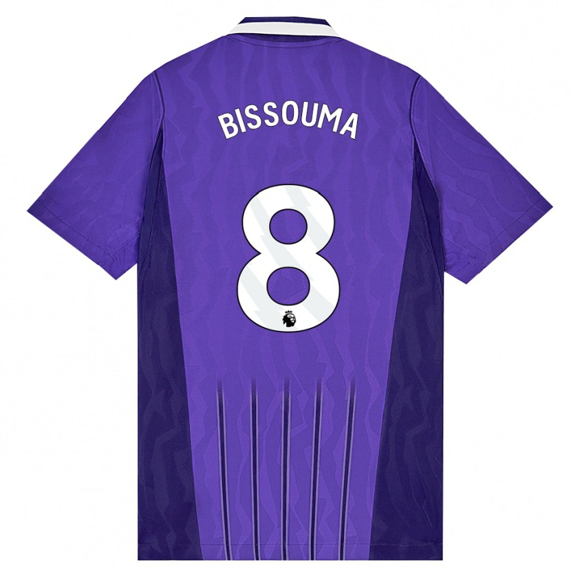 Danxen Uomo Maglia Yves Bissouma #8 Viola Bianco Kit Gara Third 2026/27 Maglietta
