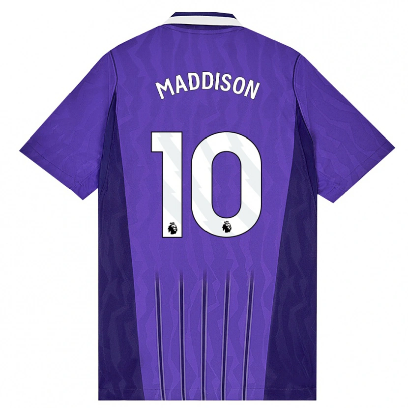 Danxen Uomo Maglia James Maddison #10 Viola Bianco Kit Gara Third 2026/27 Maglietta
