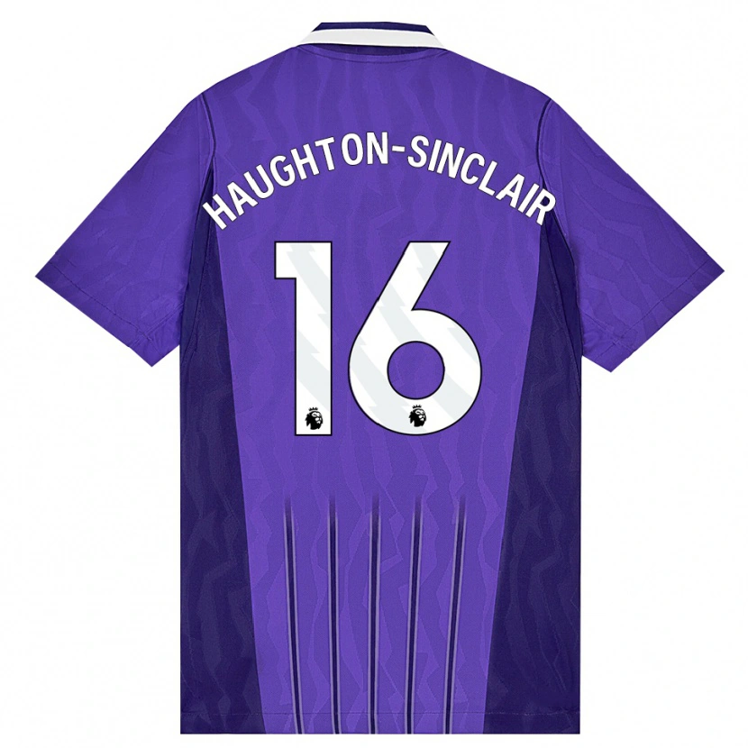 Danxen Uomo Maglia Ashiah Haughton-Sinclair #16 Viola Bianco Kit Gara Third 2026/27 Maglietta