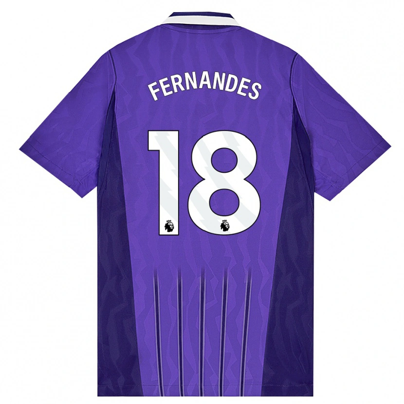 Danxen Uomo Maglia Mateus Fernandes #18 Viola Bianco Kit Gara Third 2026/27 Maglietta