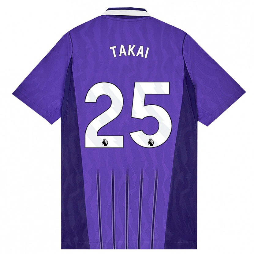 Danxen Uomo Maglia Kota Takai #25 Viola Bianco Kit Gara Third 2026/27 Maglietta