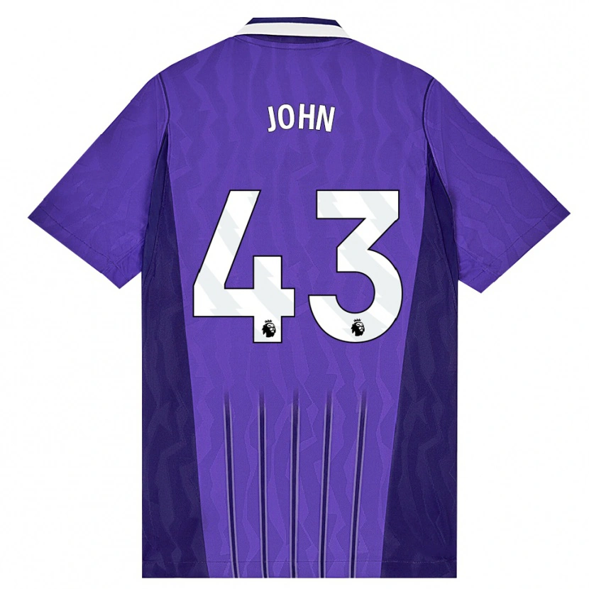 Danxen Uomo Maglia Nile John #43 Viola Bianco Kit Gara Third 2026/27 Maglietta
