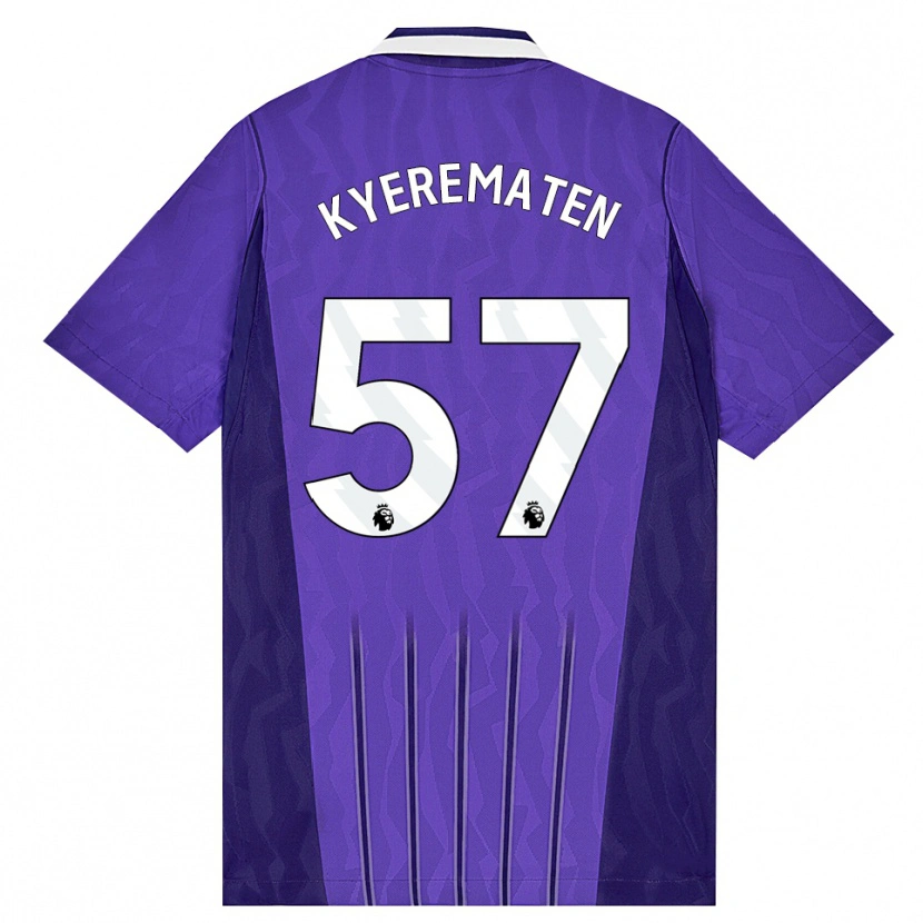 Danxen Uomo Maglia Rio Kyerematen #57 Viola Bianco Kit Gara Third 2026/27 Maglietta