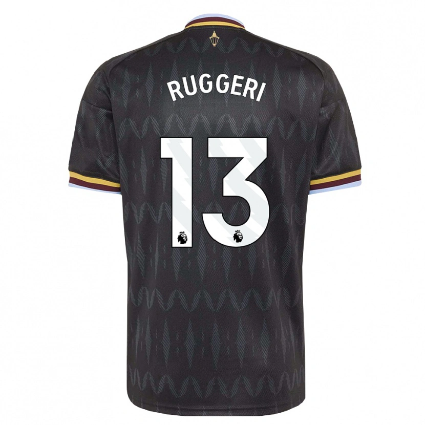 Danxen Uomo Maglia Matteo Ruggeri #13 Blu Fiordaliso Nero Giallo Kit Gara Away 2026/27 Maglietta