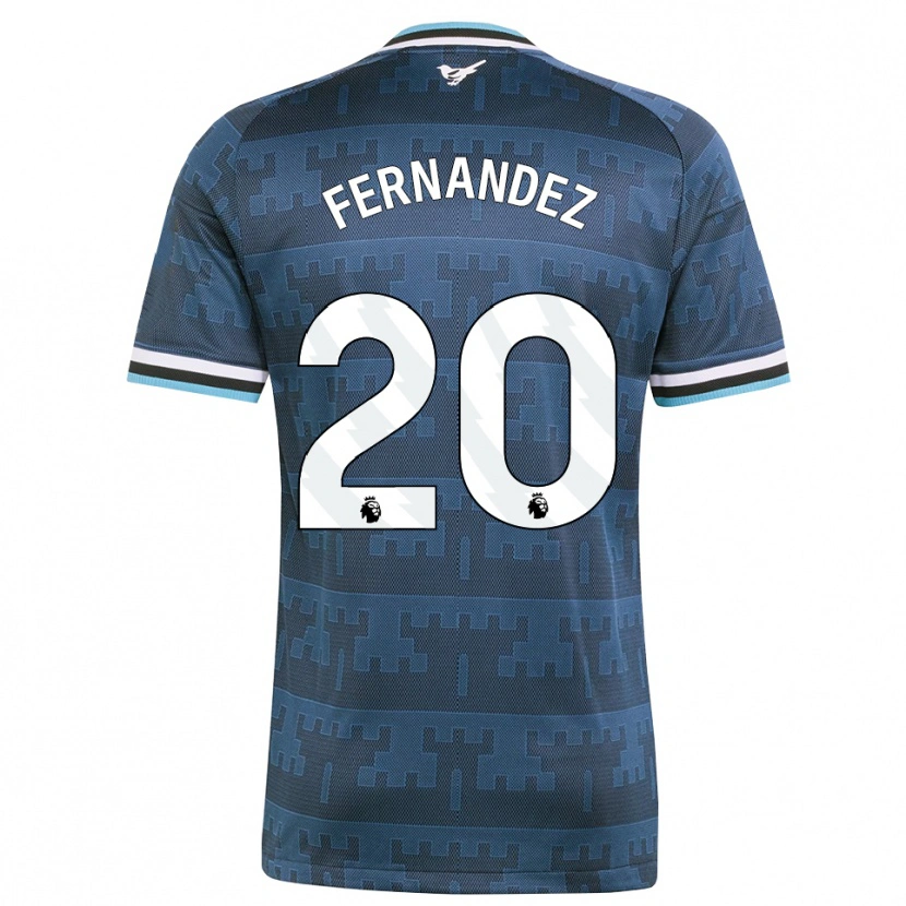 Danxen Uomo Maglia Matias Fernandez-Pardo #20 Giallo Nero Blu Kit Gara Away 2026/27 Maglietta