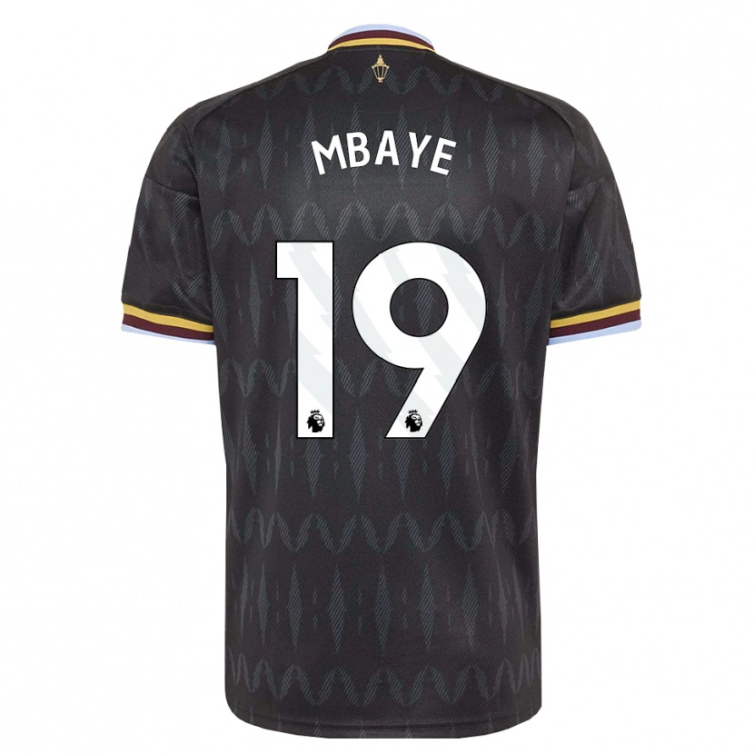 Danxen Uomo Maglia Ibrahim Mbaye #19 Blu Fiordaliso Nero Giallo Kit Gara Away 2026/27 Maglietta