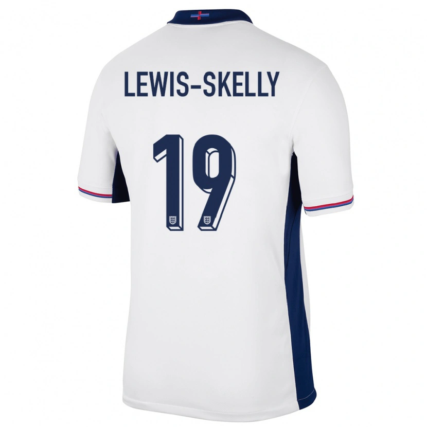 Danxen Bambino Maglia Inghilterra Myles Lewis-Skelly #19 Bianco Kit Gara Home 24-26 Maglietta