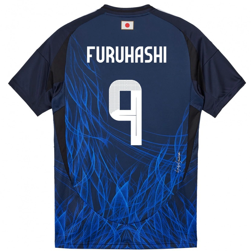 Danxen Bambino Maglia Giappone Kyogo Furuhashi #9 Blu Scuro Kit Gara Home 24-26 Maglietta