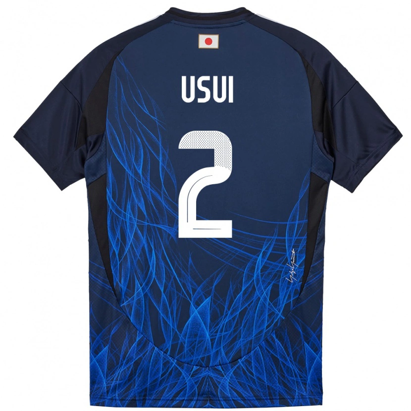 Danxen Bambino Maglia Giappone Tsubasa Usui #2 Blu Scuro Kit Gara Home 24-26 Maglietta