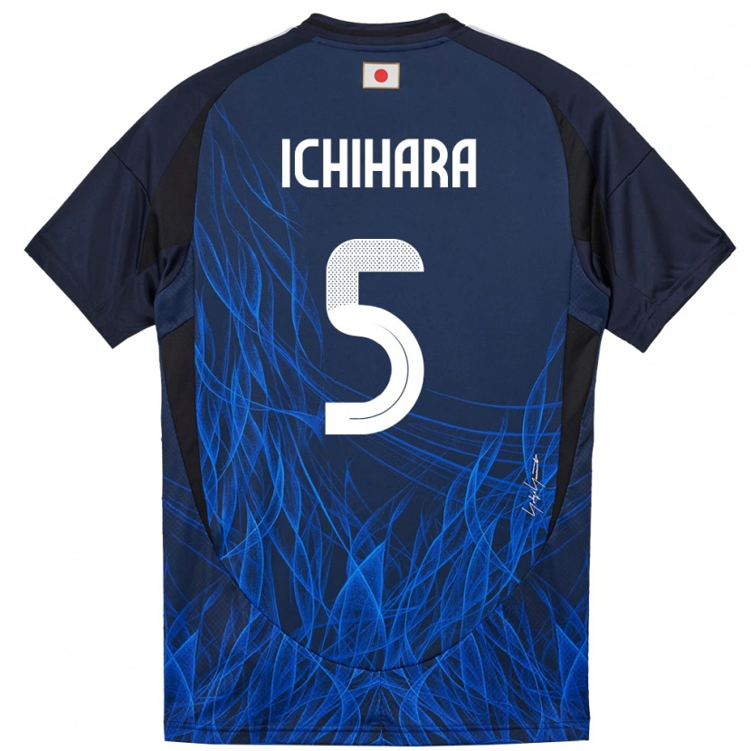 Danxen Bambino Maglia Giappone Rion Ichihara #5 Blu Scuro Kit Gara Home 24-26 Maglietta