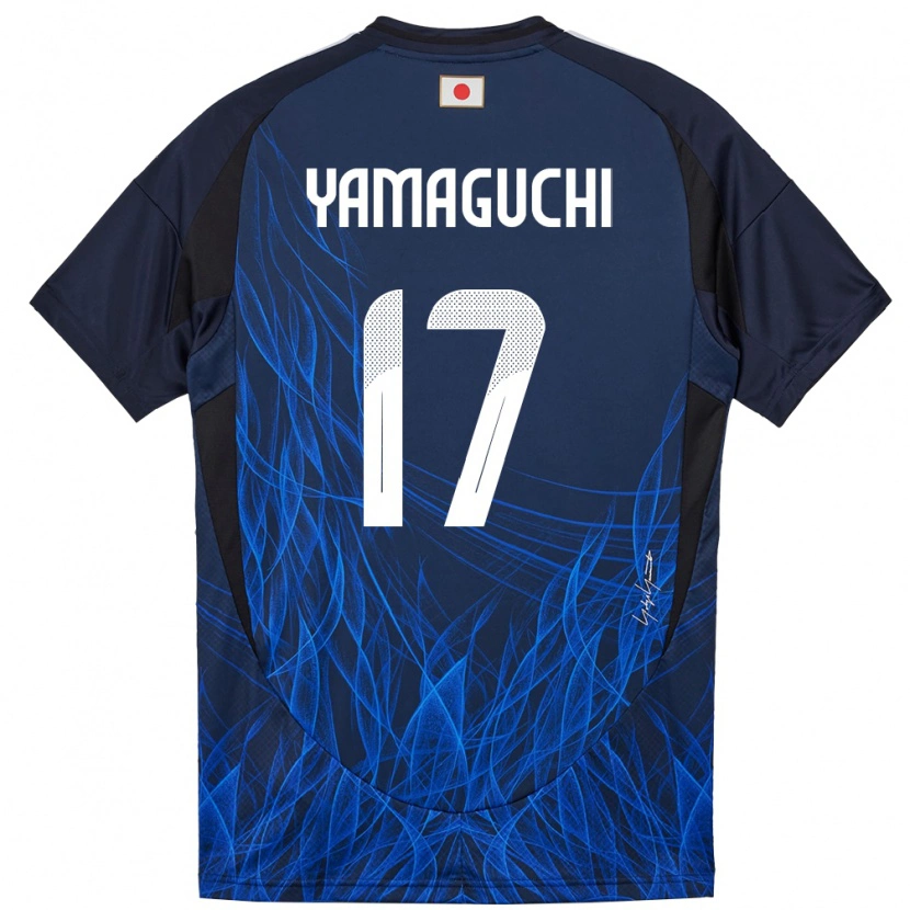 Danxen Bambino Maglia Giappone Taiyo Yamaguchi #17 Blu Scuro Kit Gara Home 24-26 Maglietta