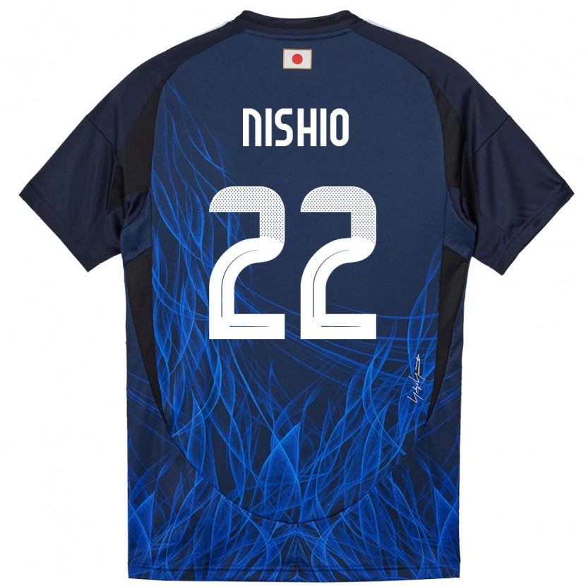 Danxen Bambino Maglia Giappone Ryuya Nishio #22 Blu Scuro Kit Gara Home 24-26 Maglietta