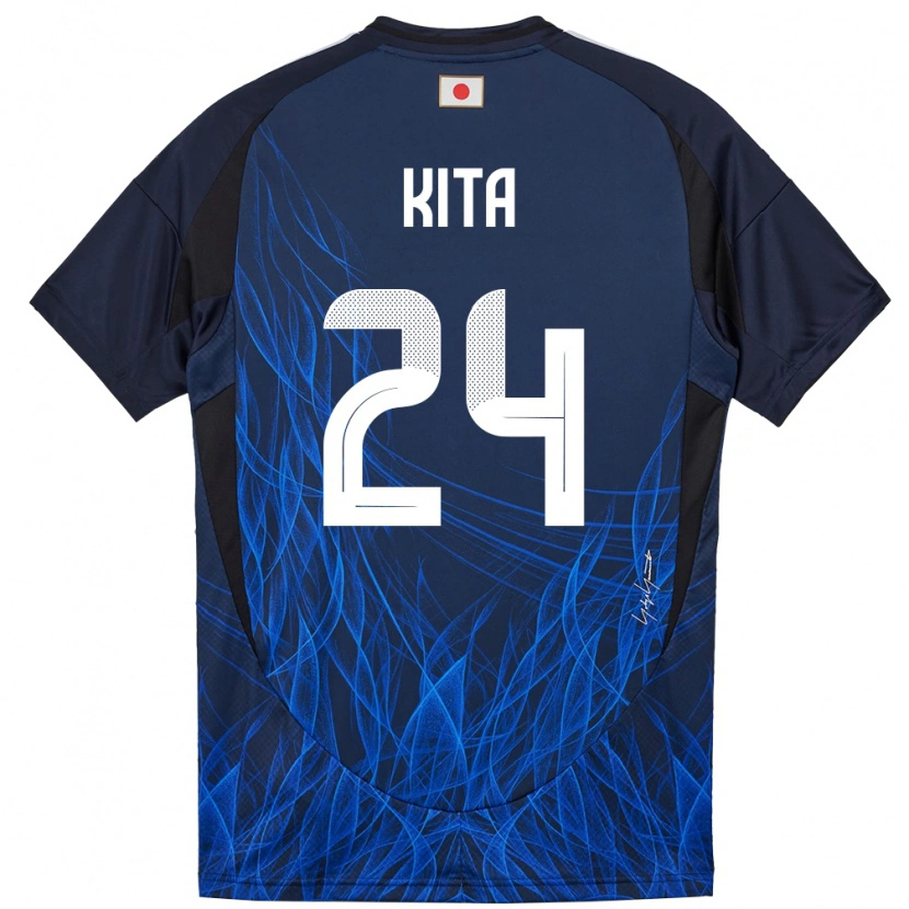Danxen Bambino Maglia Giappone Kazunari Kita #24 Blu Scuro Kit Gara Home 24-26 Maglietta