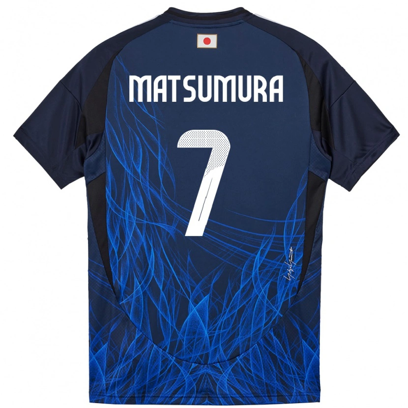 Danxen Bambino Maglia Giappone Kosuke Matsumura #7 Blu Scuro Kit Gara Home 24-26 Maglietta