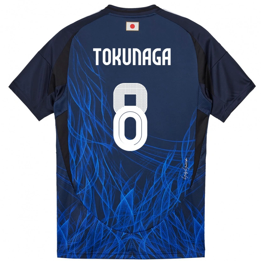 Danxen Bambino Maglia Giappone Ryo Tokunaga #8 Blu Scuro Kit Gara Home 24-26 Maglietta