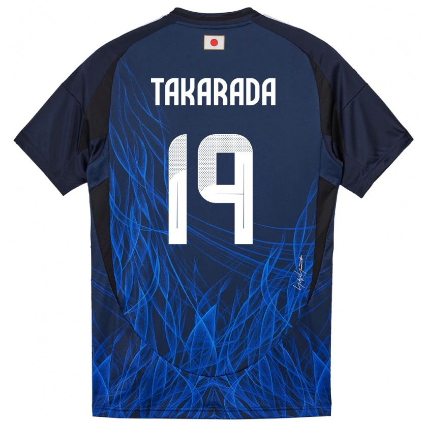 Danxen Bambino Maglia Giappone Saori Takarada #19 Blu Scuro Kit Gara Home 24-26 Maglietta