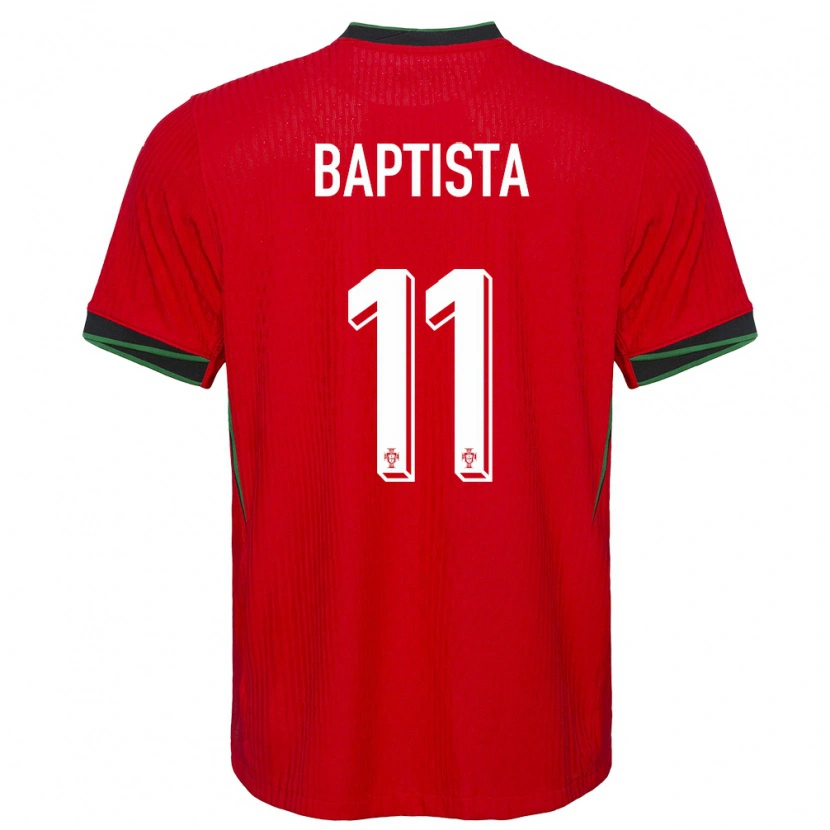Danxen Bambino Maglia Portogallo Brandão Baptista #11 Rosso Kit Gara Home 24-26 Maglietta
