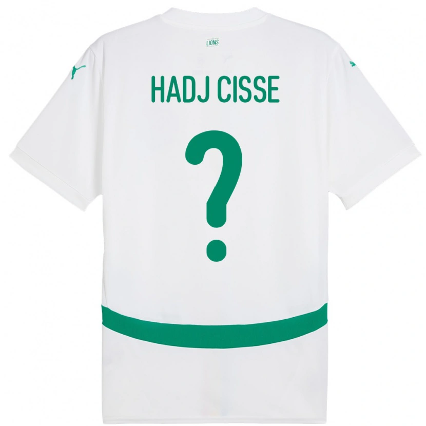 Danxen Bambino Maglia Senegal El Hadj Cisse #0 Bianco Kit Gara Home 24-26 Maglietta
