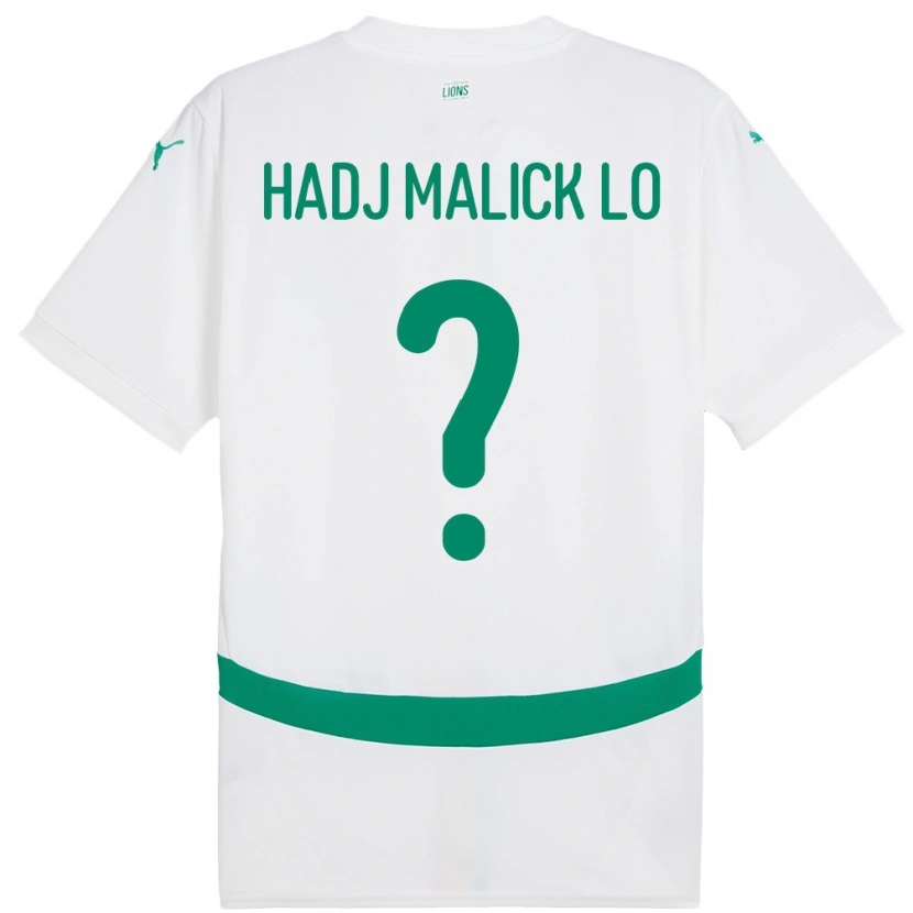Danxen Bambino Maglia Senegal El Hadj Malick Lo #0 Bianco Kit Gara Home 24-26 Maglietta