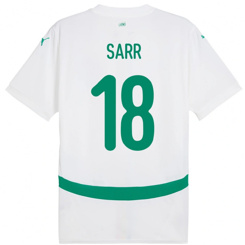 Danxen Bambino Maglia Senegal Ismaila Sarr #18 Bianco Kit Gara Home 24-26 Maglietta