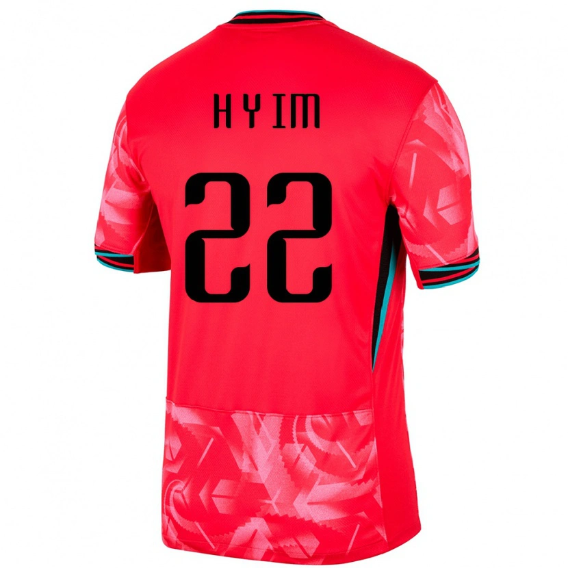 Danxen Bambino Maglia Corea Del Sud Yun-Ho Im #22 Rosso Kit Gara Home 24-26 Maglietta