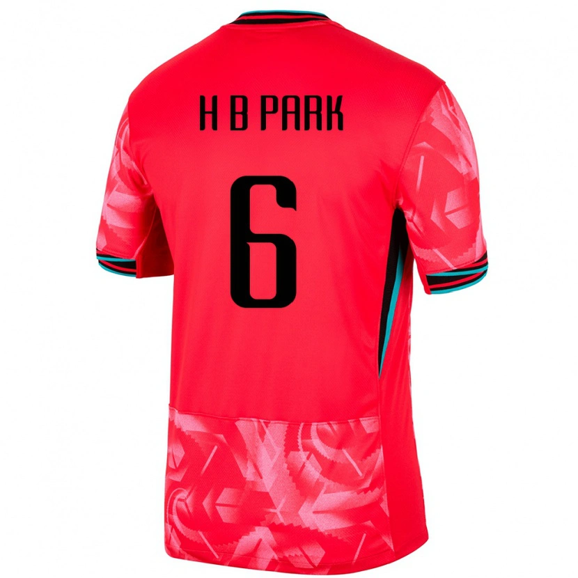 Danxen Bambino Maglia Corea Del Sud Park Hyeon Bin #6 Rosso Kit Gara Home 24-26 Maglietta