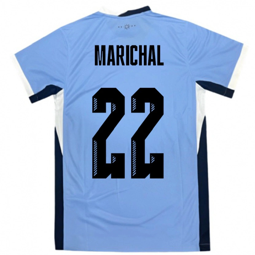 Danxen Bambino Maglia Uruguay Nicolás Marichal #22 Bianco Nero Kit Gara Home 24-26 Maglietta