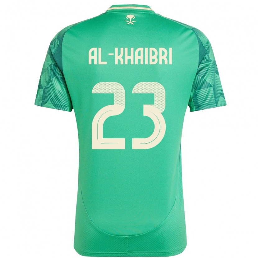 Danxen Bambino Maglia Arabia Saudita Thamer Al-Khaibri #23 Verde Kit Gara Home 24-26 Maglietta