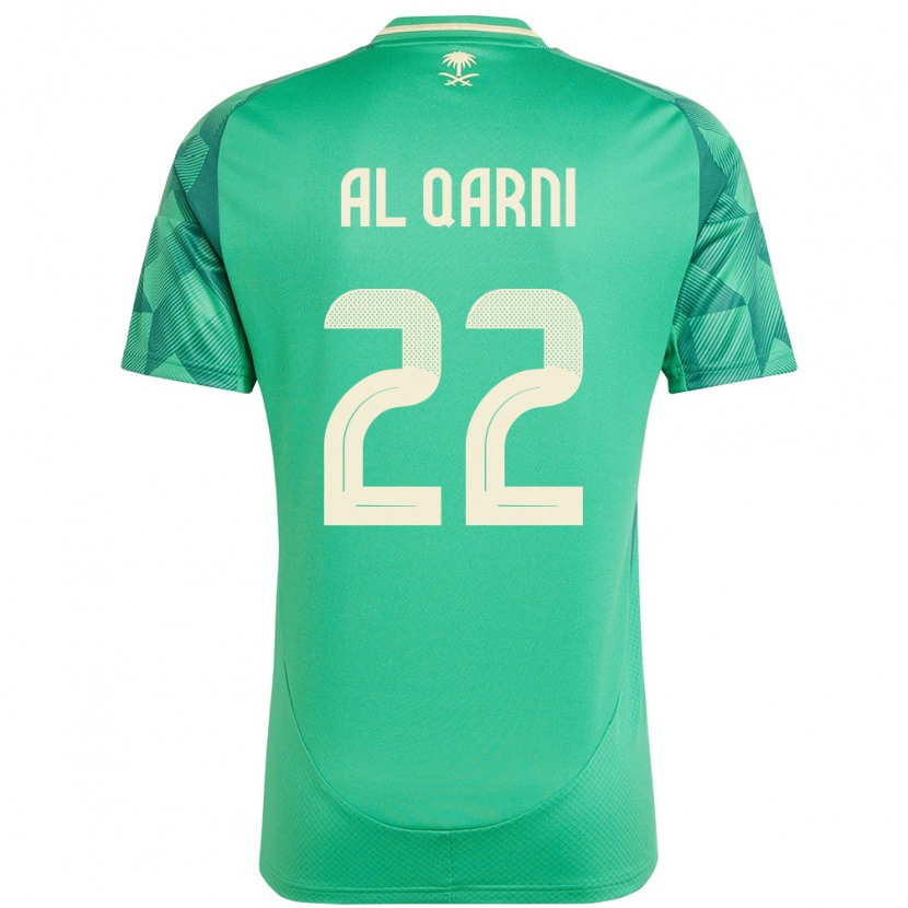 Danxen Bambino Maglia Arabia Saudita Fawaz Al Qarni #22 Verde Kit Gara Home 24-26 Maglietta