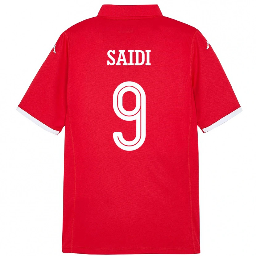 Danxen Bambino Maglia Tunisia Anisse Saidi #9 Rosso Kit Gara Home 24-26 Maglietta