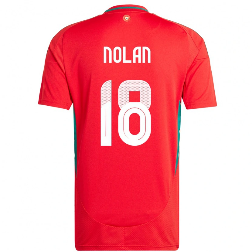 Danxen Bambino Maglia Galles Kylie Nolan #18 Rosso Kit Gara Home 24-26 Maglietta