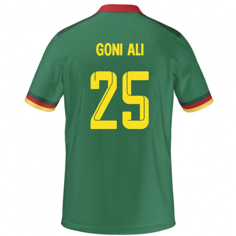Danxen Bambino Maglia Camerun Goni Ali #25 Verde Kit Gara Home 24-26 Maglietta