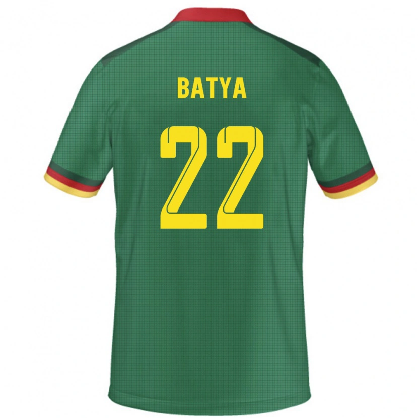 Danxen Bambino Maglia Camerun Michaela Batya #22 Verde Kit Gara Home 24-26 Maglietta