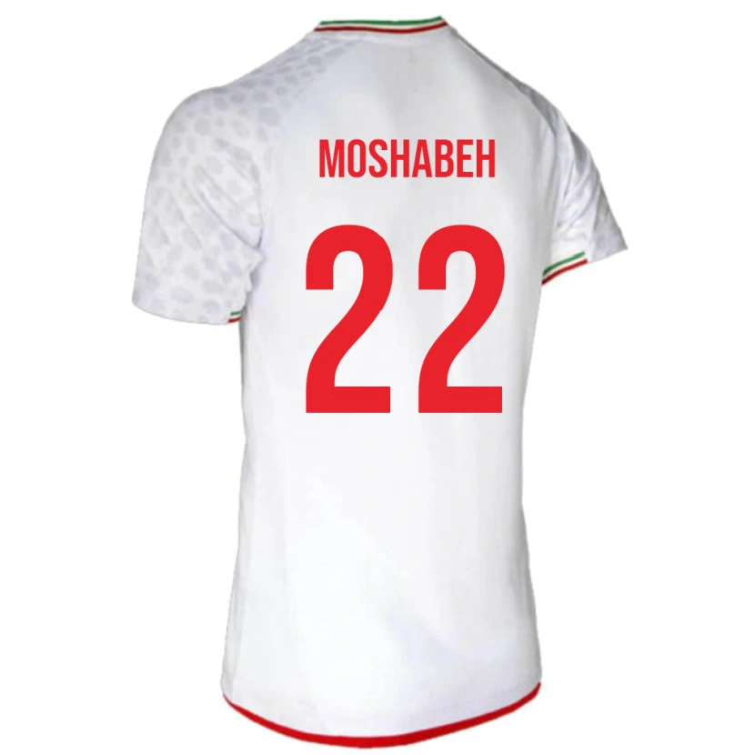 Danxen Bambino Maglia Iran Mahan Moshabeh #22 Bianco Kit Gara Home 24-26 Maglietta