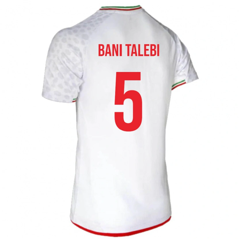 Danxen Bambino Maglia Iran Ghazaleh Bani Talebi #5 Bianco Kit Gara Home 24-26 Maglietta