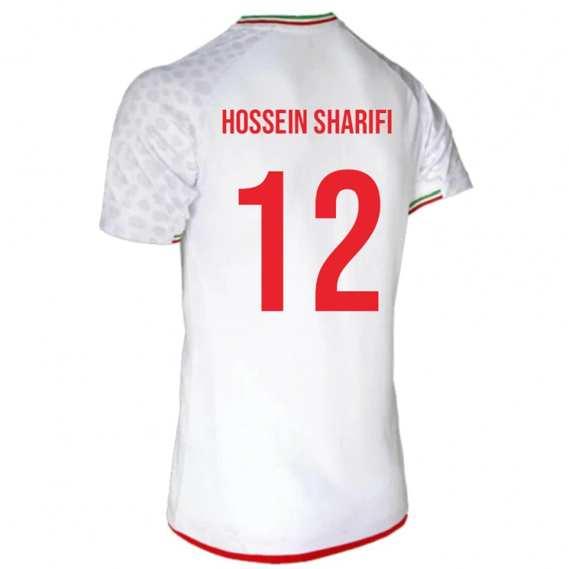 Danxen Bambino Maglia Iran Mohammad Hossein Sharifi #12 Bianco Kit Gara Home 24-26 Maglietta
