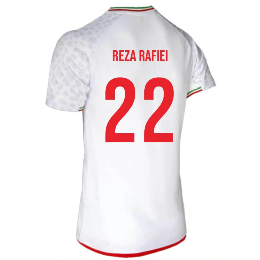 Danxen Bambino Maglia Iran Amir Reza Rafiei #22 Bianco Kit Gara Home 24-26 Maglietta