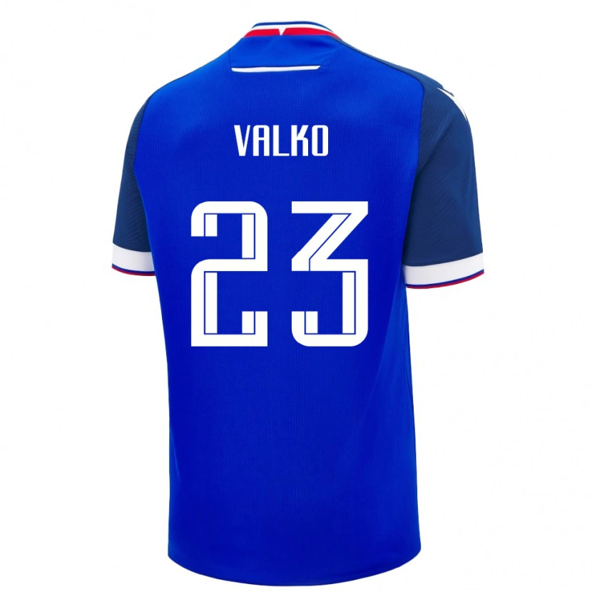 Danxen Bambino Maglia Slovacchia Bruno Valko #23 Blu Kit Gara Home 24-26 Maglietta