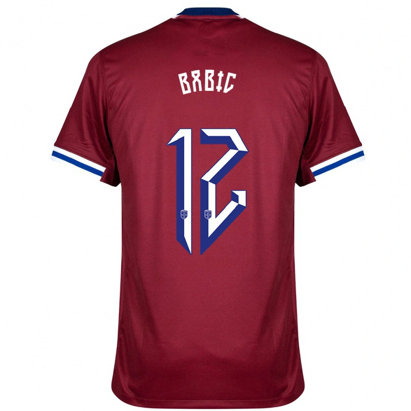 Danxen Bambino Maglia Norvegia Lazar Babic #12 Rosso Blu Bianco Kit Gara Home 24-26 Maglietta