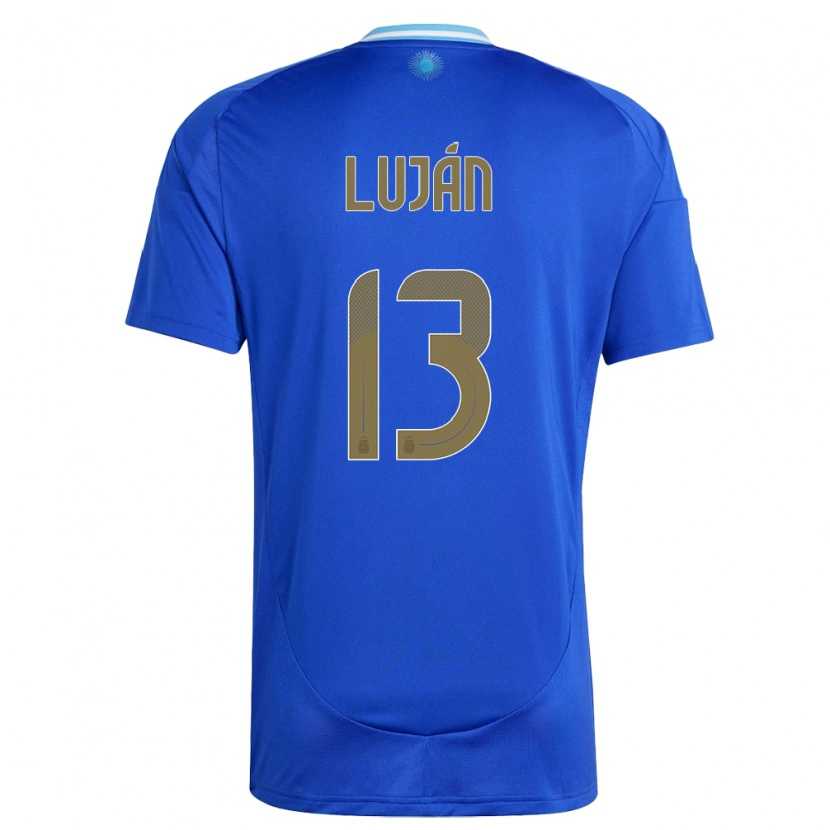 Danxen Bambino Maglia Argentina Gonzalo Luján #13 Blu Kit Gara Away 24-26 Maglietta