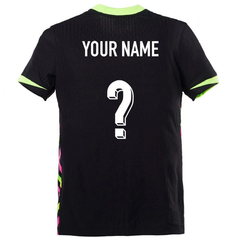 Danxen Bambino Maglia Australia Il Tuo Nome #0 Blu Scuro Kit Gara Away 24-26 Maglietta