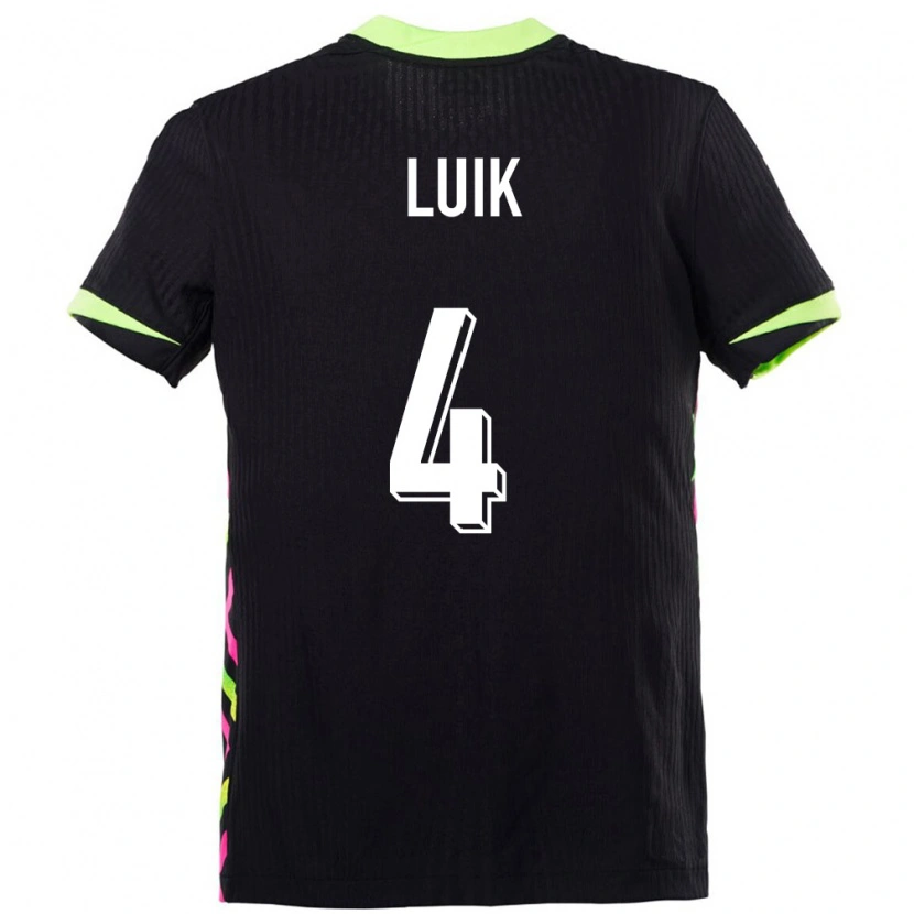 Danxen Bambino Maglia Australia Aivi Luik #4 Blu Scuro Kit Gara Away 24-26 Maglietta