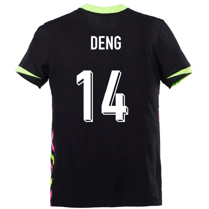 Danxen Bambino Maglia Australia Thomas Deng #14 Blu Scuro Kit Gara Away 24-26 Maglietta
