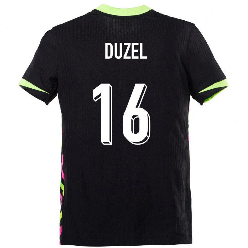 Danxen Bambino Maglia Australia Luke Duzel #16 Blu Scuro Kit Gara Away 24-26 Maglietta