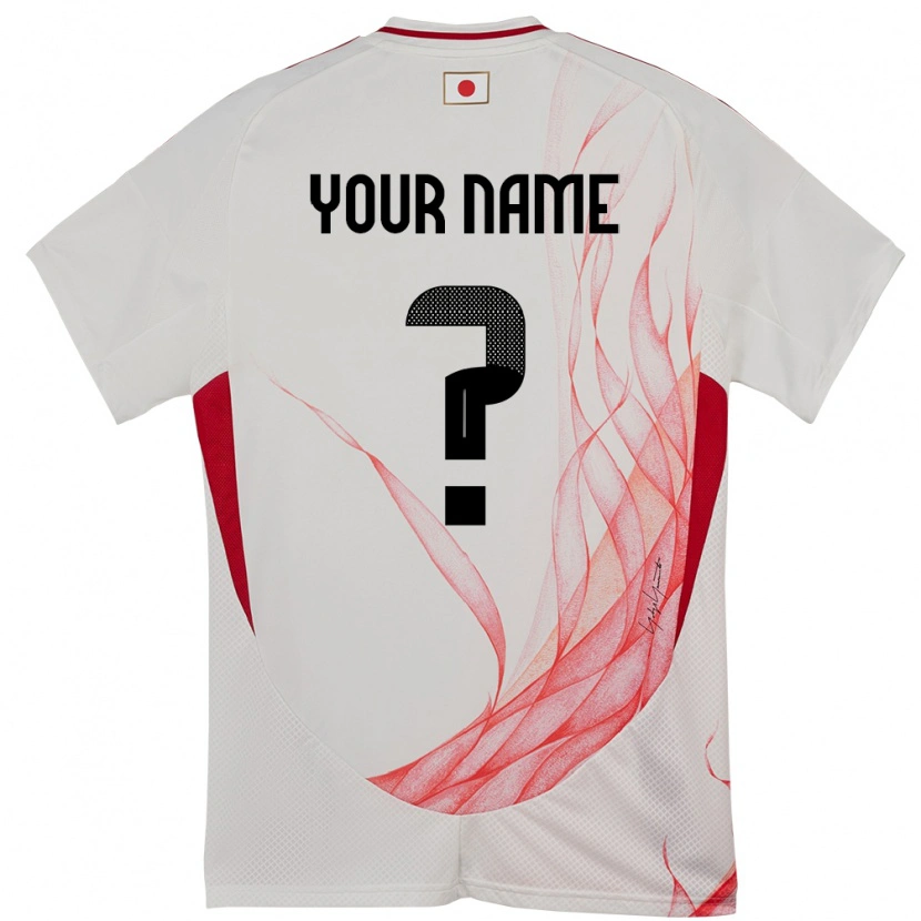 Danxen Bambino Maglia Giappone Il Tuo Nome #0 Bianco Kit Gara Away 24-26 Maglietta