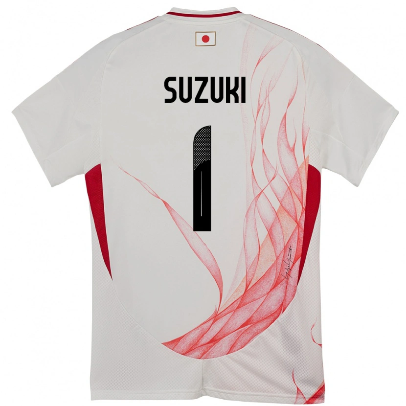 Danxen Bambino Maglia Giappone Zion Suzuki #1 Bianco Kit Gara Away 24-26 Maglietta