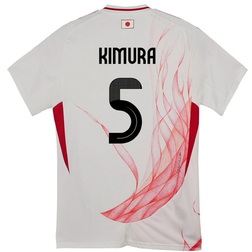 Danxen Bambino Maglia Giappone Seiji Kimura #5 Bianco Kit Gara Away 24-26 Maglietta