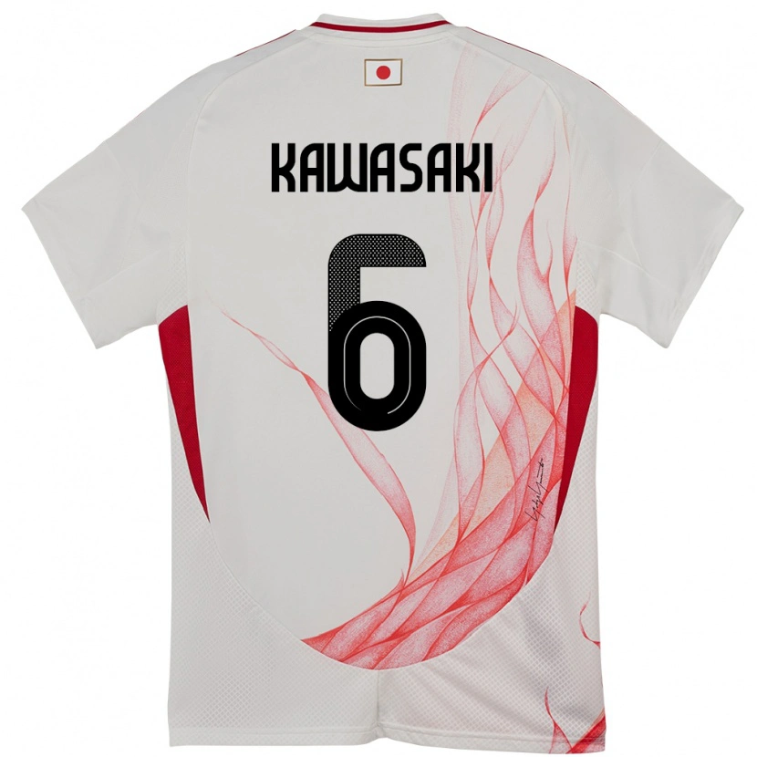 Danxen Bambino Maglia Giappone Sota Kawasaki #6 Bianco Kit Gara Away 24-26 Maglietta