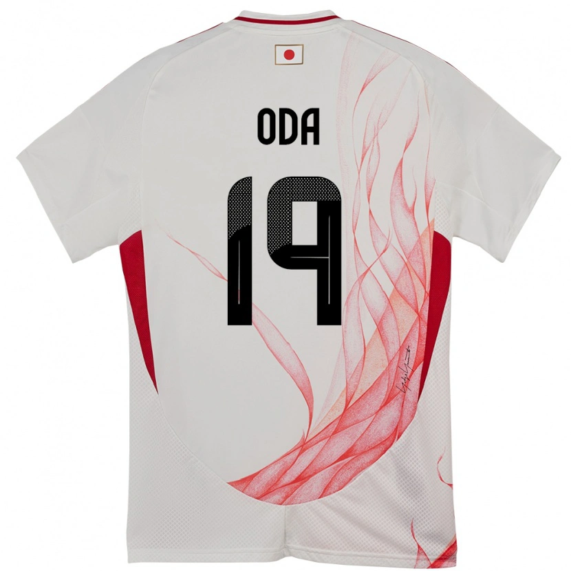 Danxen Bambino Maglia Giappone Yutaro Oda #19 Bianco Kit Gara Away 24-26 Maglietta